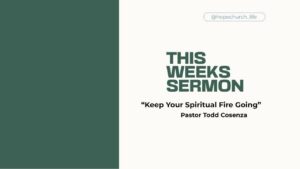 video thumbnail for 'Keep Your Spiritual Fire Going | Sermon Only | 10.11.2026'
