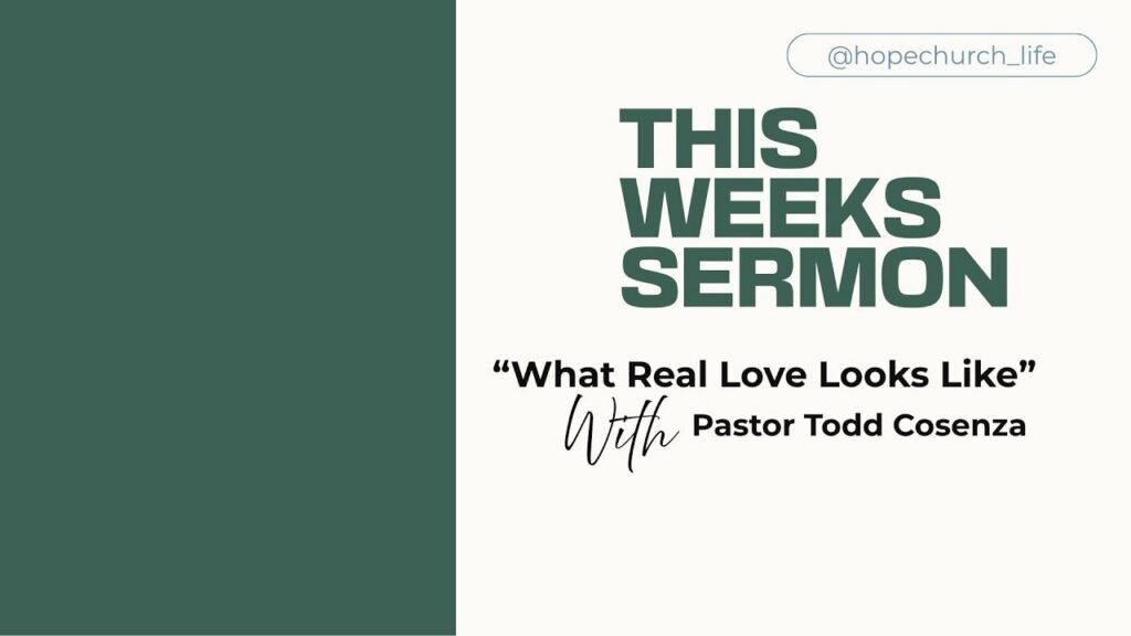 video thumbnail for 'What Real Love Looks Like | Sermon Only | 10.4.2026'